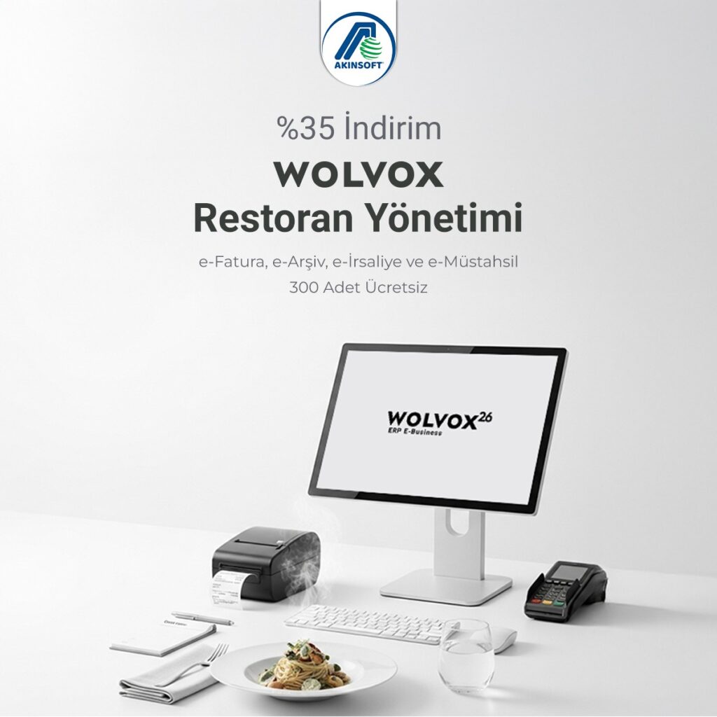 Wolvox Restoran Yönetimi %35 İndirim